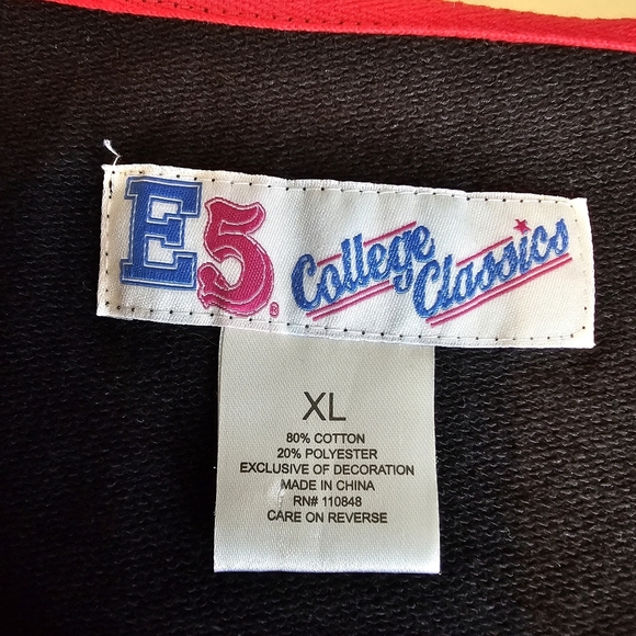 E5 College Classics Ohio State Buckeyes Sequin Sweatshirt — Women’s XL Black - Picture 9 of 11